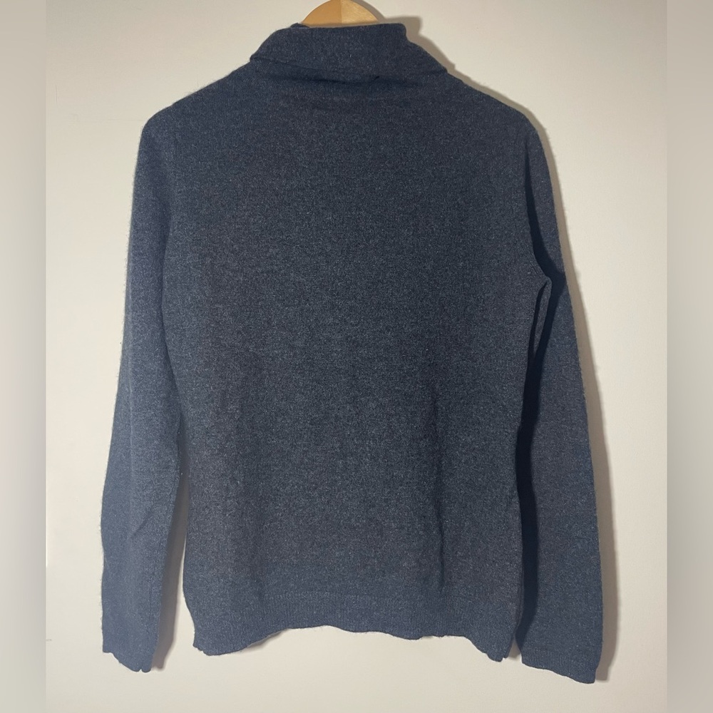 The Cashmere Shop Turtleneck Sweater Gray large - Picture 4 of 8